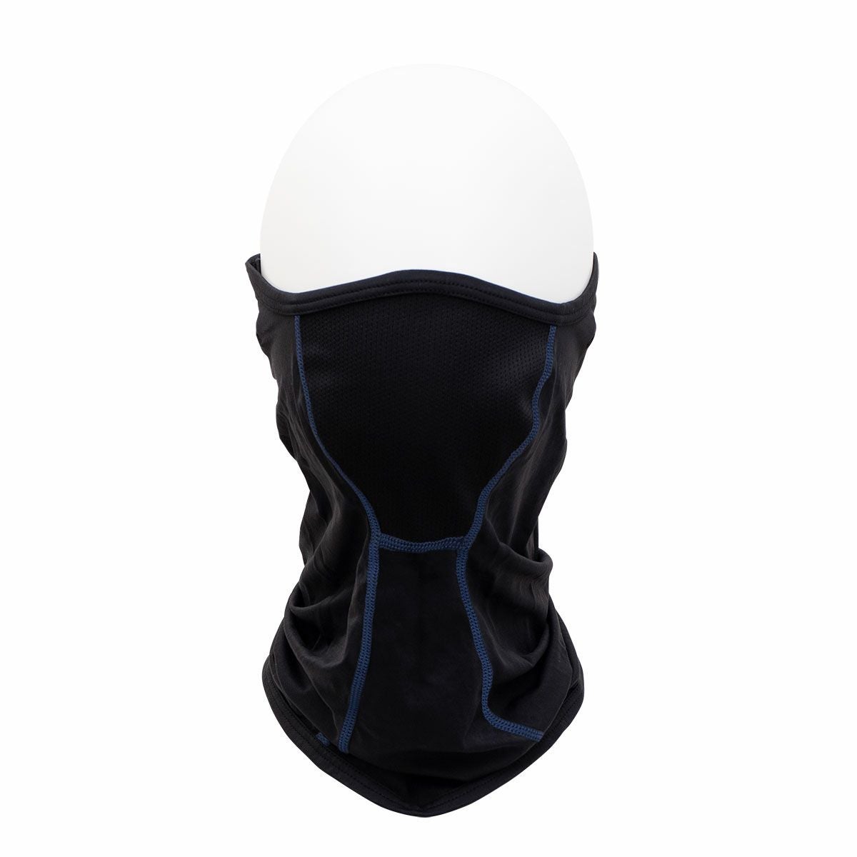 FREEZE TECH｜氷撃 冷感 フェイスカバー イヤーループ付き｜ネックカバー｜ブラック｜着用