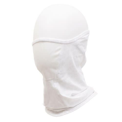 FREEZE TECH｜氷撃 冷感 フェイスカバー イヤーループ付き｜ネックカバー｜ホワイト｜着用