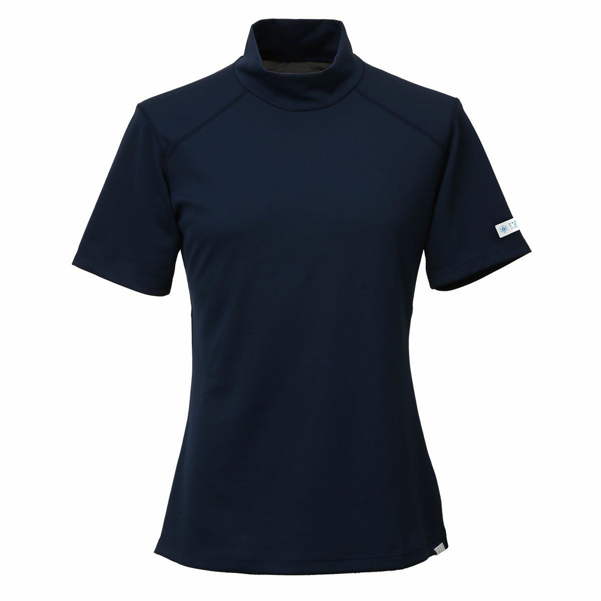 FREEZE TECH｜氷撃 レギュラーフィット 冷感シャツ 半袖モックネック Performance Line LIDEF｜アンダーウェア｜ネイビー