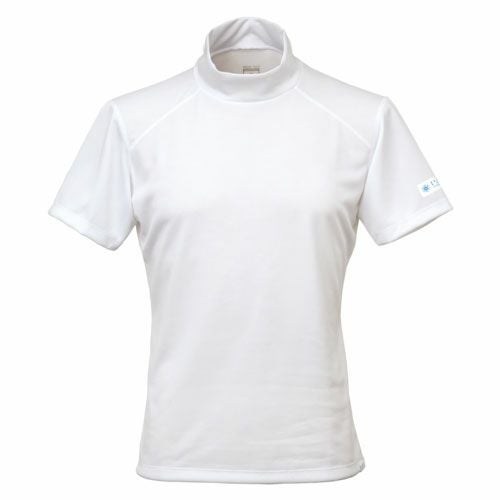 FREEZE TECH｜氷撃 レギュラーフィット 冷感シャツ 半袖モックネック Performance Line LIDEF｜アンダーウェア｜ホワイト