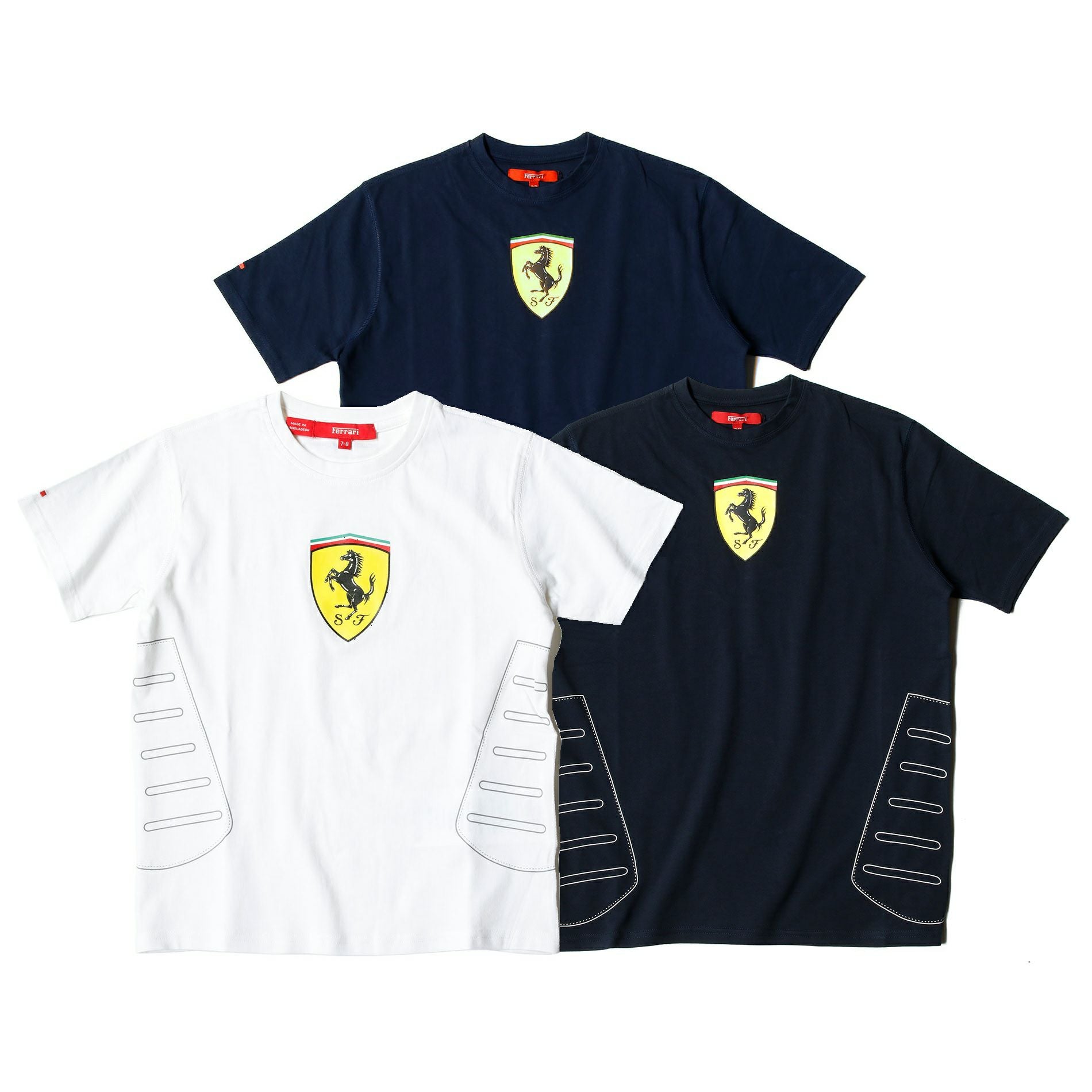 フェラーリ キッズ セントラル スクデット Tシャツ | モトーリモーダ