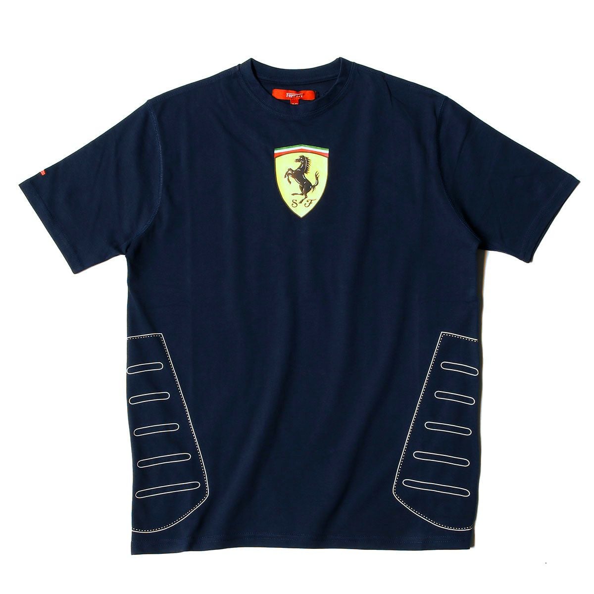 Ferrari｜フェラーリ キッズ セントラル スクデット Tシャツ｜ネイビー