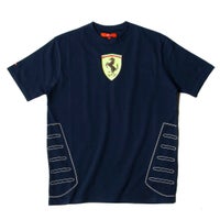 Ferrari｜フェラーリ キッズ セントラル スクデット Tシャツ｜ネイビー