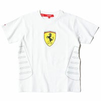 Ferrari｜フェラーリ キッズ セントラル スクデット Tシャツ｜ホワイト
