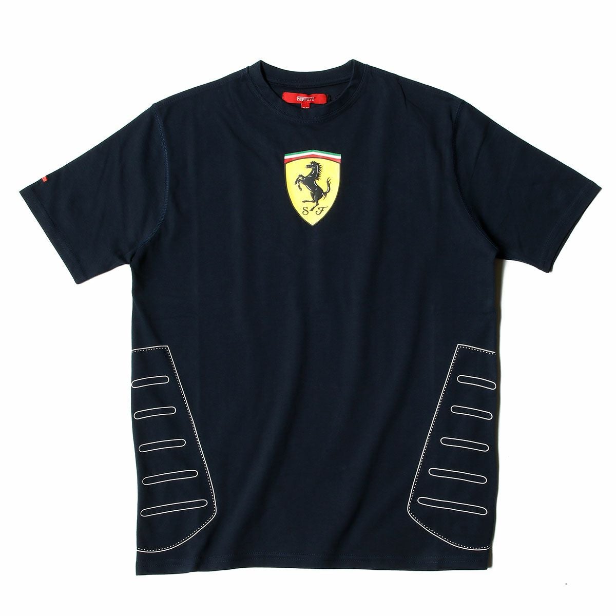 Ferrari｜フェラーリ キッズ セントラル スクデット Tシャツ｜ダークネイビー
