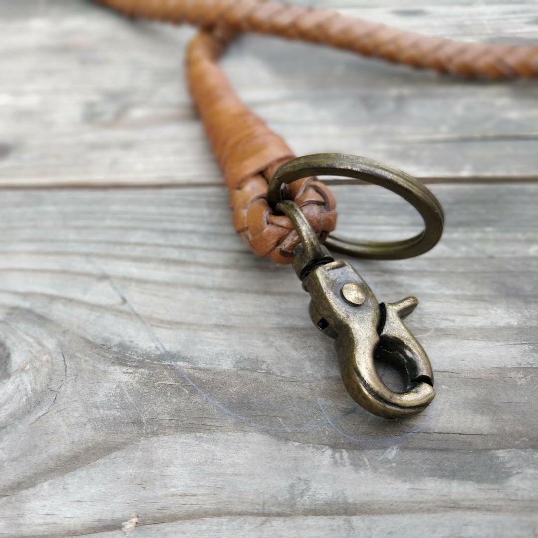 Trip Machine｜ブレイデッド キーチェーン｜財布｜ヴィンテージタン