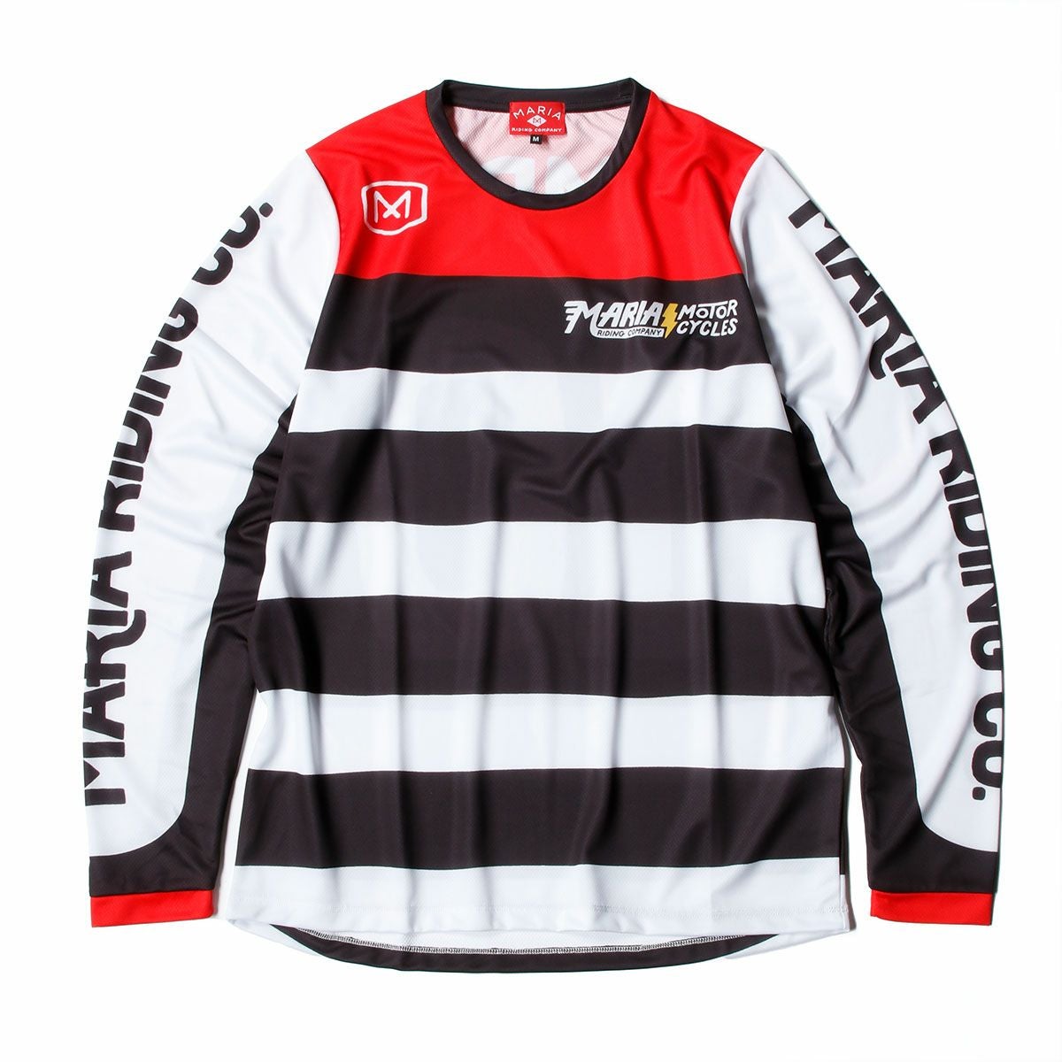 Maria Riding Company｜アウトロー マリア オフロード レーシング ジャージー｜MXジャージ｜ホワイト×ブラック×レッド