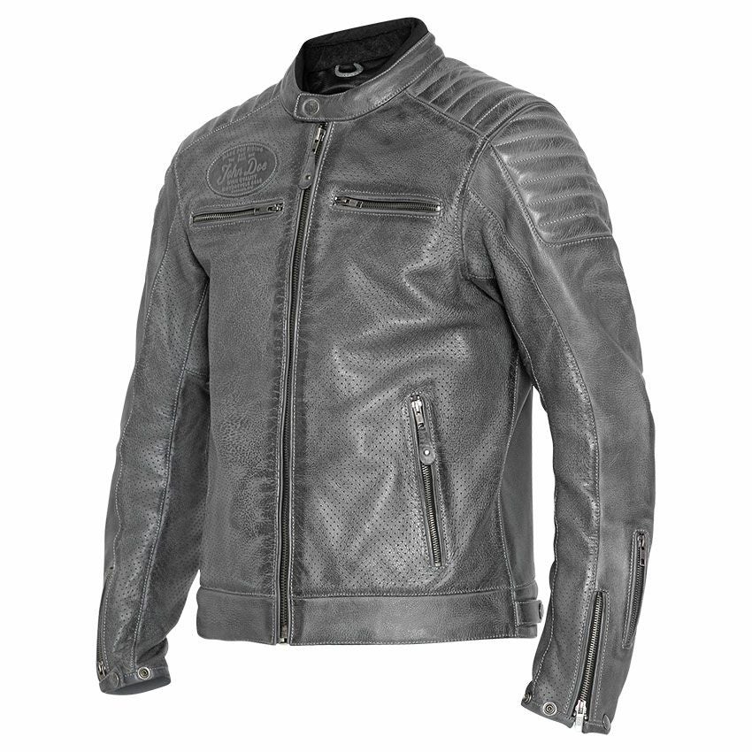 John Doe｜ストーム レザージャケット｜グレー