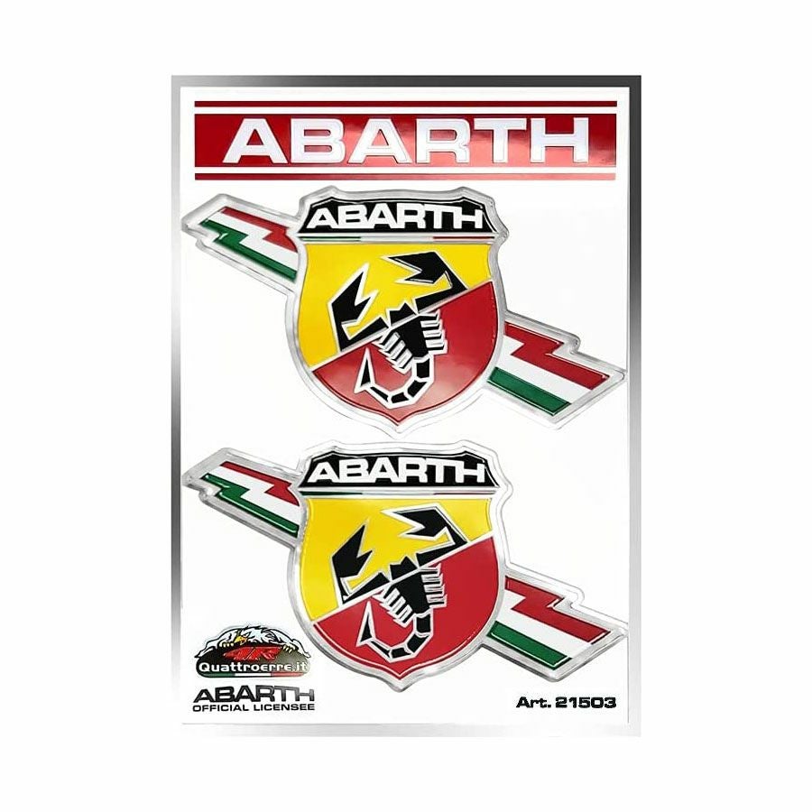 アバルト フラッシュ エンブレム ステッカー （2個セット