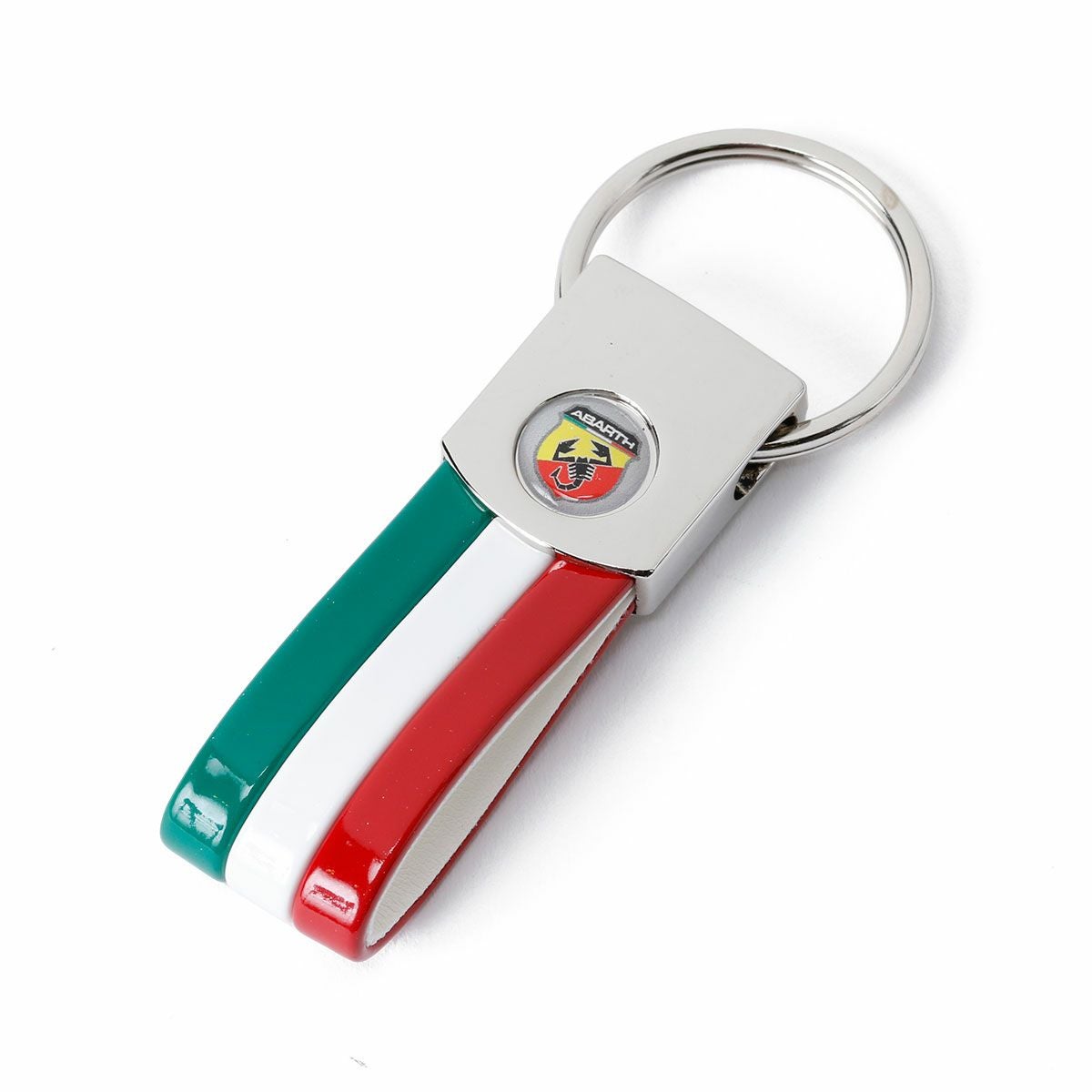 Abarth｜アバルト トリコロール バンド キーリング｜キーホルダー