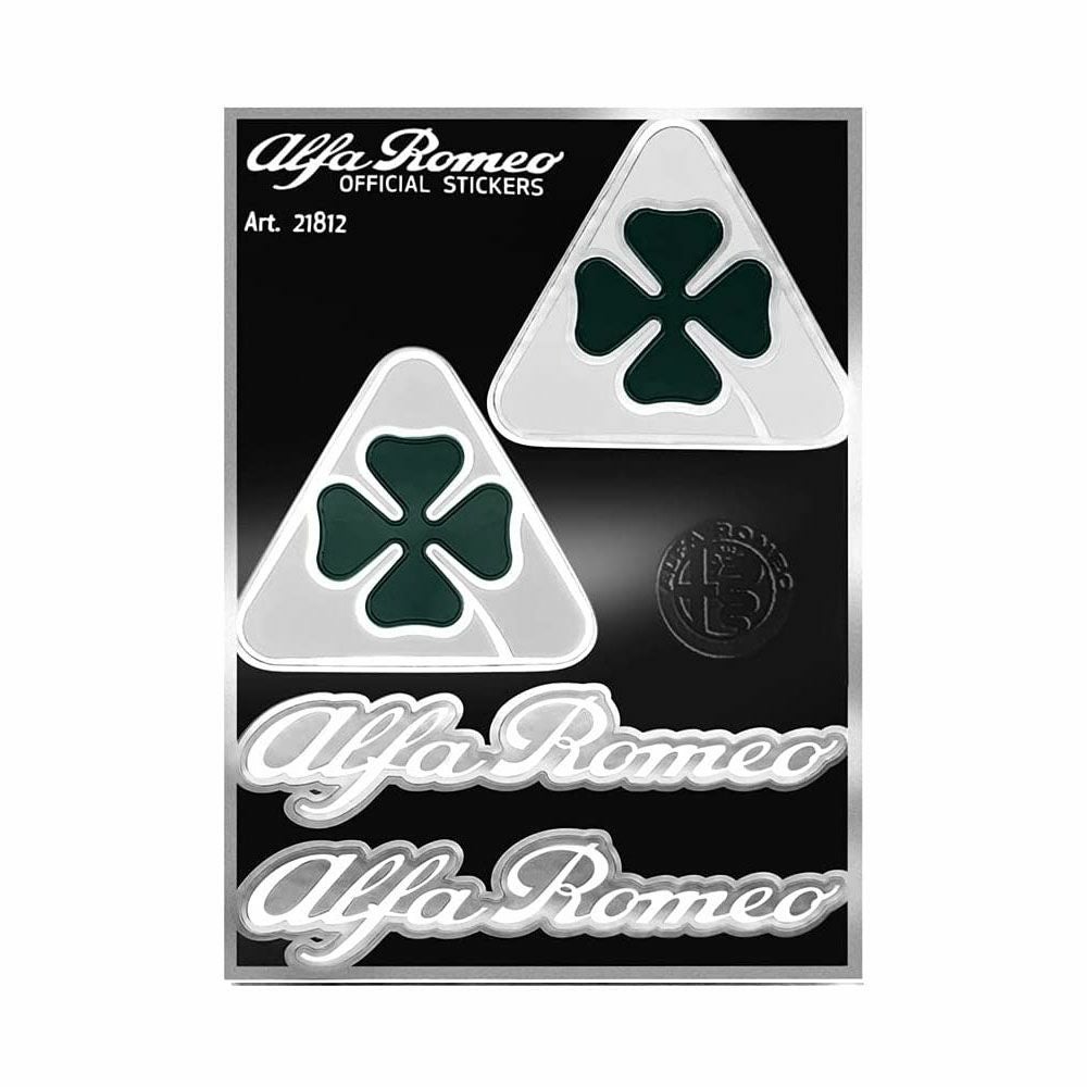 Alfaromeo｜アルファロメオ クワドリフォリオ ステッカー （4個セット）｜