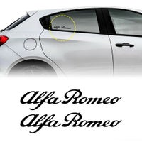 Alfaromeo｜アルファロメオ ロゴ ステッカー （13cm）｜ブラック