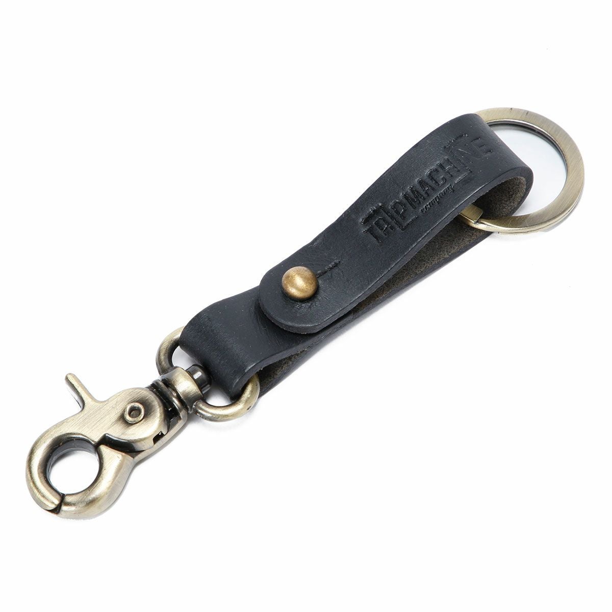 Trip Machine｜キー フォブ｜キーホルダー｜ブラック×アンティークゴールド