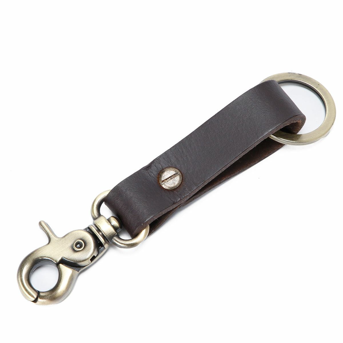 Trip Machine｜キー フォブ｜キーホルダー｜タバコブラウン×アンティークゴールド