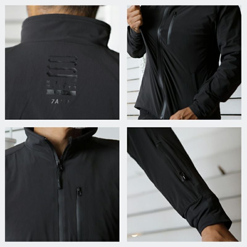 Heat Master｜12V ヒートインナージャケット アーバンタイプ 7AMP｜ファブリック｜ブラッック