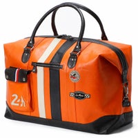 CLASSIC LEGEND MOTORS｜【ル・マン24時間レース・オフィシャルライセンス商品】ウィークエンド レザー バッグ 72H｜ボストンバッグ｜オレンジ