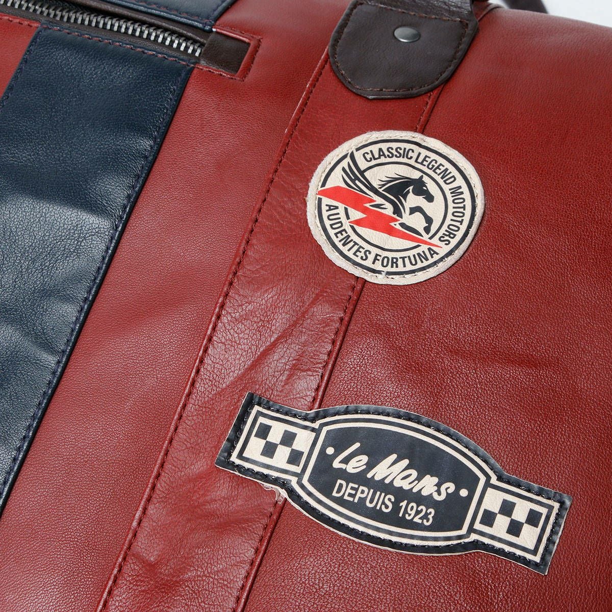 CLASSIC LEGEND MOTORS｜【ル・マン24時間レース・オフィシャルライセンス商品】ウィークエンド レザー バッグ 72H｜ボストンバッグ｜レッド