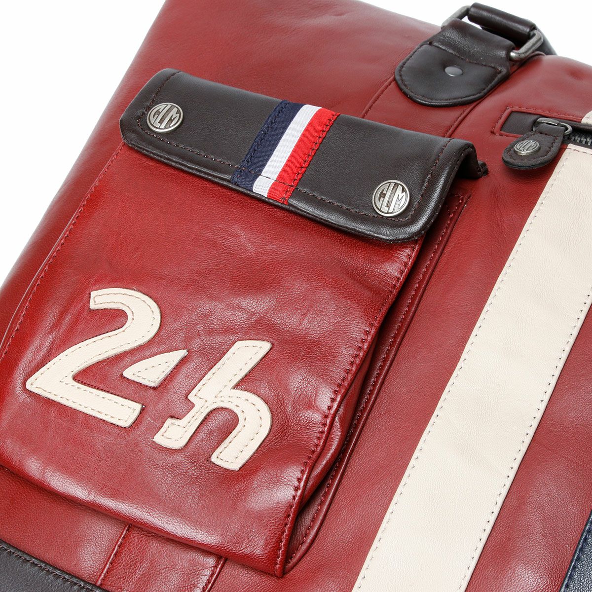 CLASSIC LEGEND MOTORS｜【ル・マン24時間レース・オフィシャルライセンス商品】ウィークエンド レザー バッグ 72H｜ボストンバッグ｜レッド