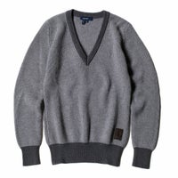 Ferrari｜フェラーリ ウィメンズ ウール PHC Vネック セーター｜ニット｜グレー