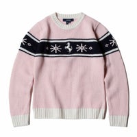 Ferrari｜フェラーリ キッズ ウール ジャガード ラウンドネック セーター｜ニット｜ピンク