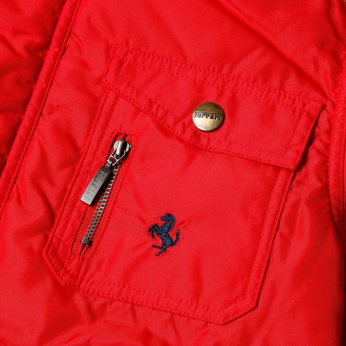 Ferrari｜フェラーリ キッズ フーデッド ジャケット｜アウター｜レッド