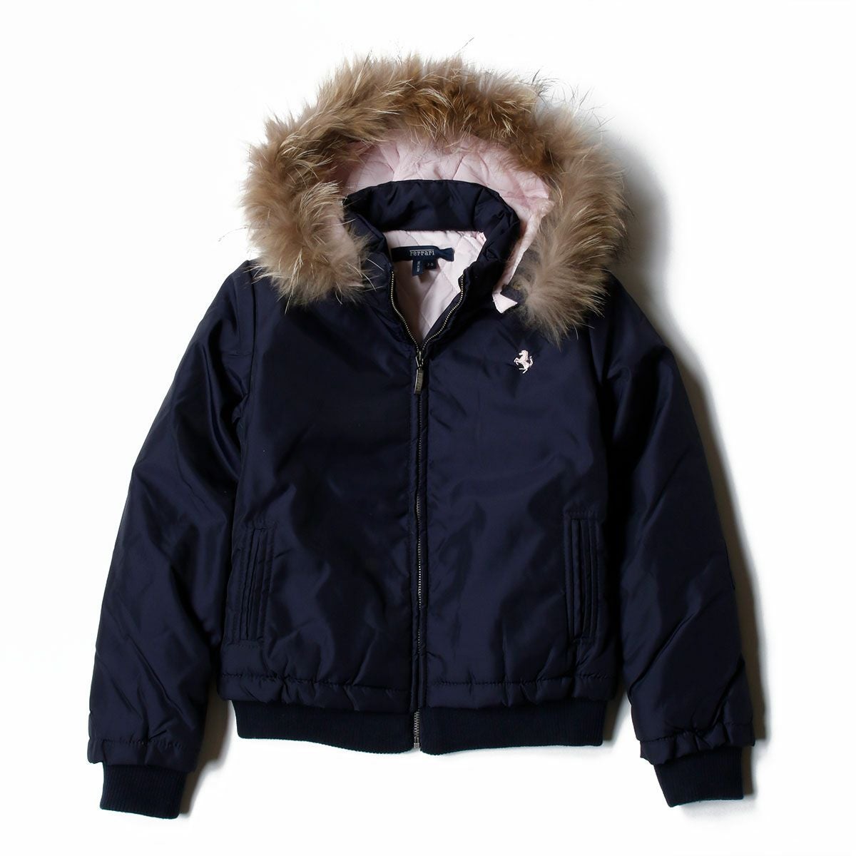 Ferrari｜フェラーリ キッズ フーデッド ジャケット｜アウター｜ネイビー