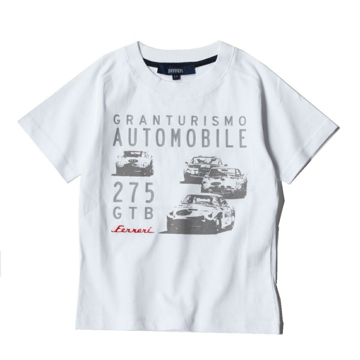 Ferrari｜フェラーリ キッズ 275 GTB Tシャツ｜ホワイト