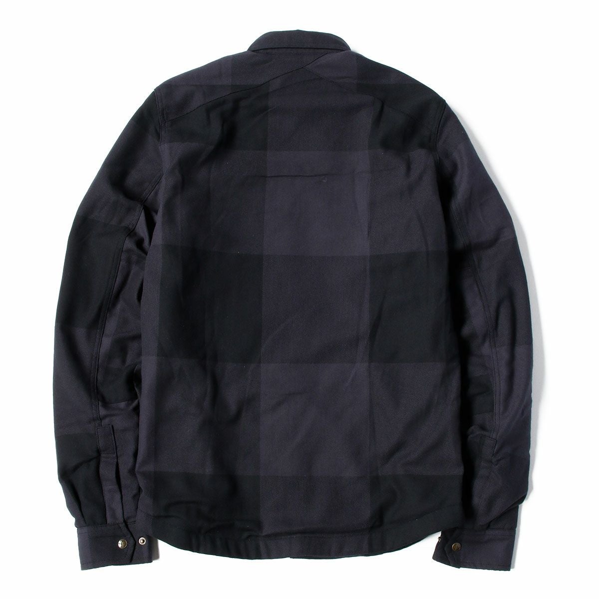 John Doe｜XTM モトシャツ ビッグブロック｜ファブリック｜グレー×ブラック