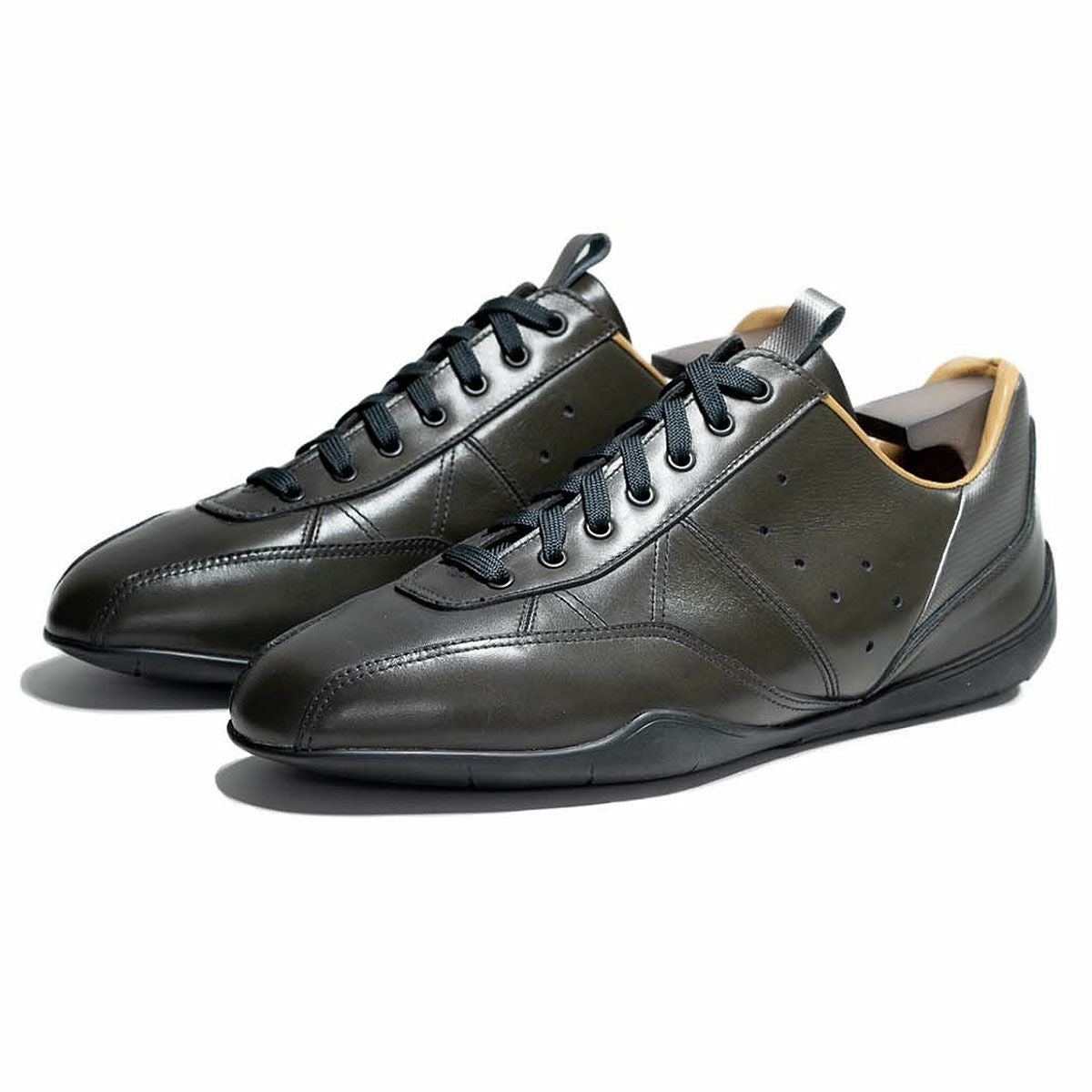 NEGRONI｜スピアヘッド ウェットトラックカーフ｜スニーカー｜コーニッシュグレー