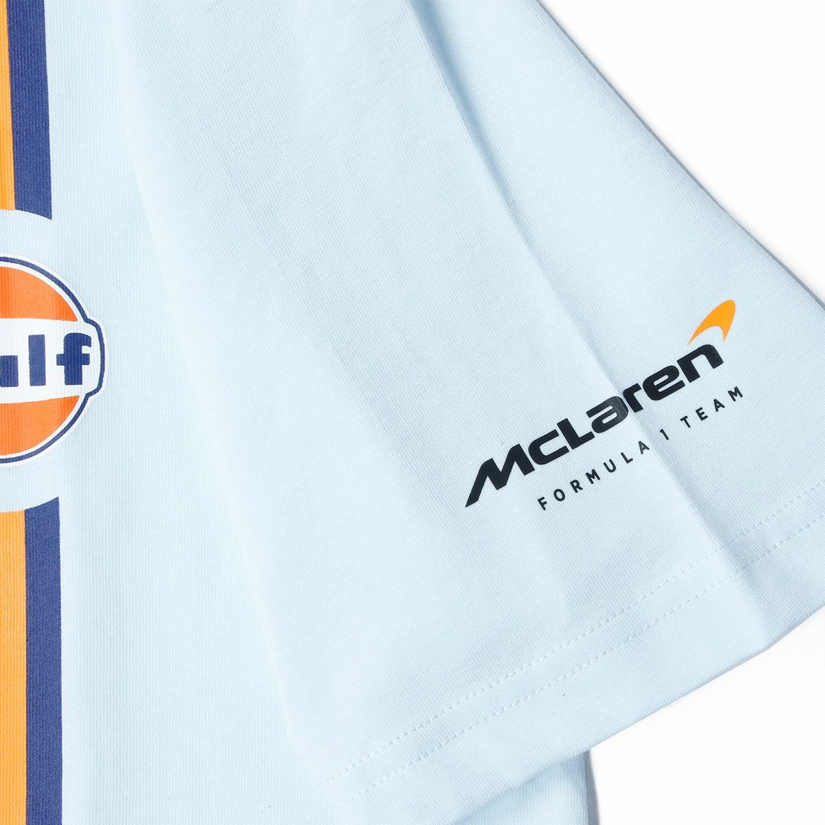 McLaren F1｜マクラーレン ガルフ CORE ロゴ Tシャツ｜デリケートブルー