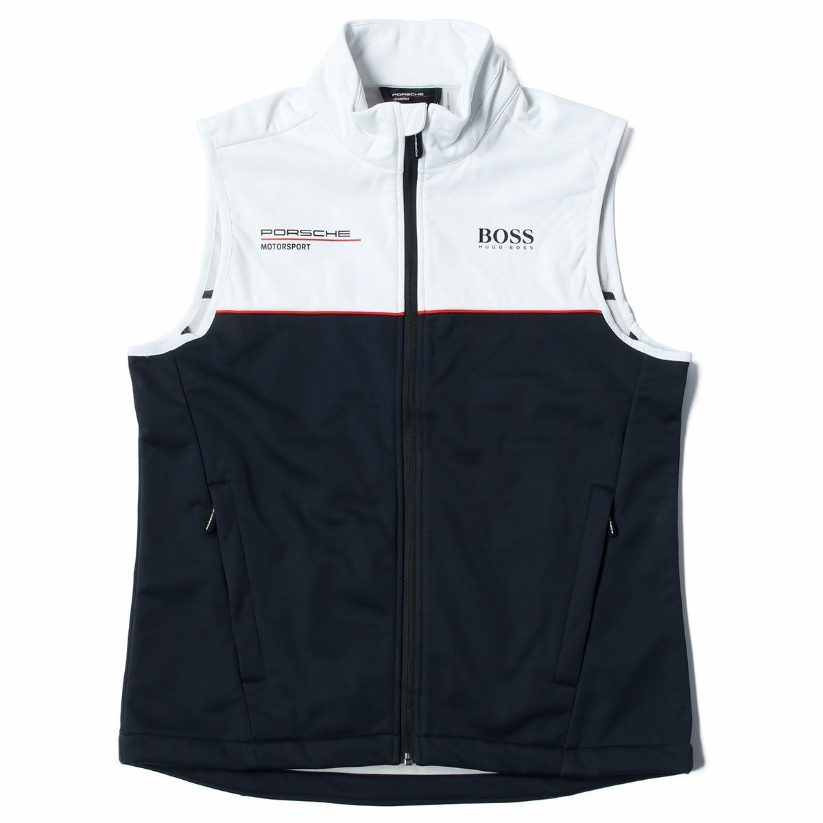PORSCHE｜ポルシェ RP チーム ジレ｜ベスト｜ブラック×ホワイト