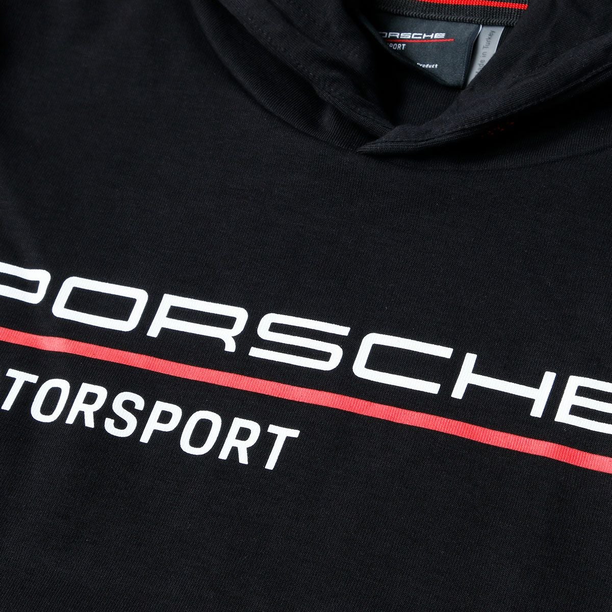 PORSCHE｜ポルシェ FW フード スウェット パーカー｜フーディ｜ブラック