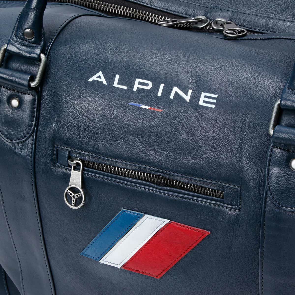 CLASSIC LEGEND MOTORS｜アルピーヌ A310 72H レザーバッグ｜ボストンバッグ｜ロイヤルブルー