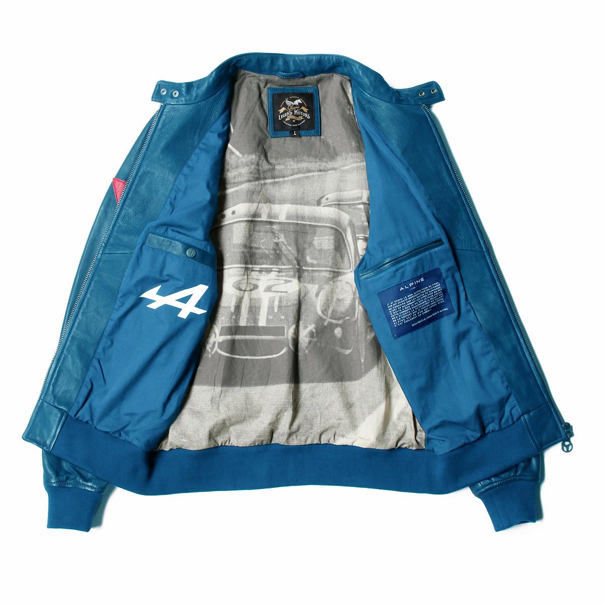 美品！激レア　ENYCE レザージャケット レーシングデザイン アルピーヌ JEAN レザージャケット | モトーリモーダ公式オンライン