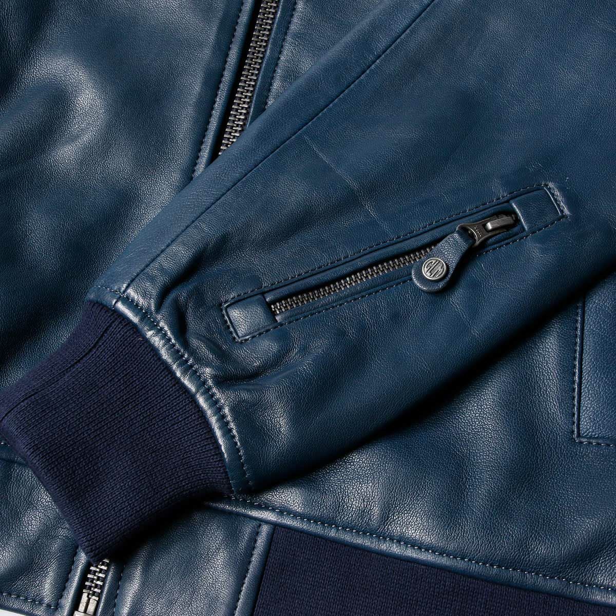 CLASSIC LEGEND MOTORS｜アルピーヌ JEAN レザージャケット｜アウター｜ロイヤルブルー