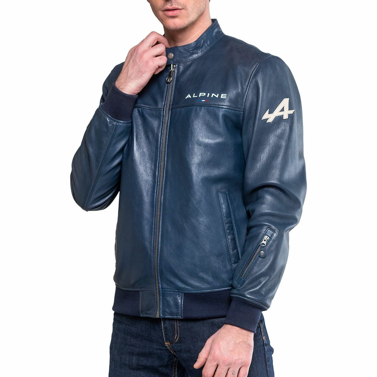 CLASSIC LEGEND MOTORS｜アルピーヌ JEAN レザージャケット｜アウター｜ロイヤルブルー