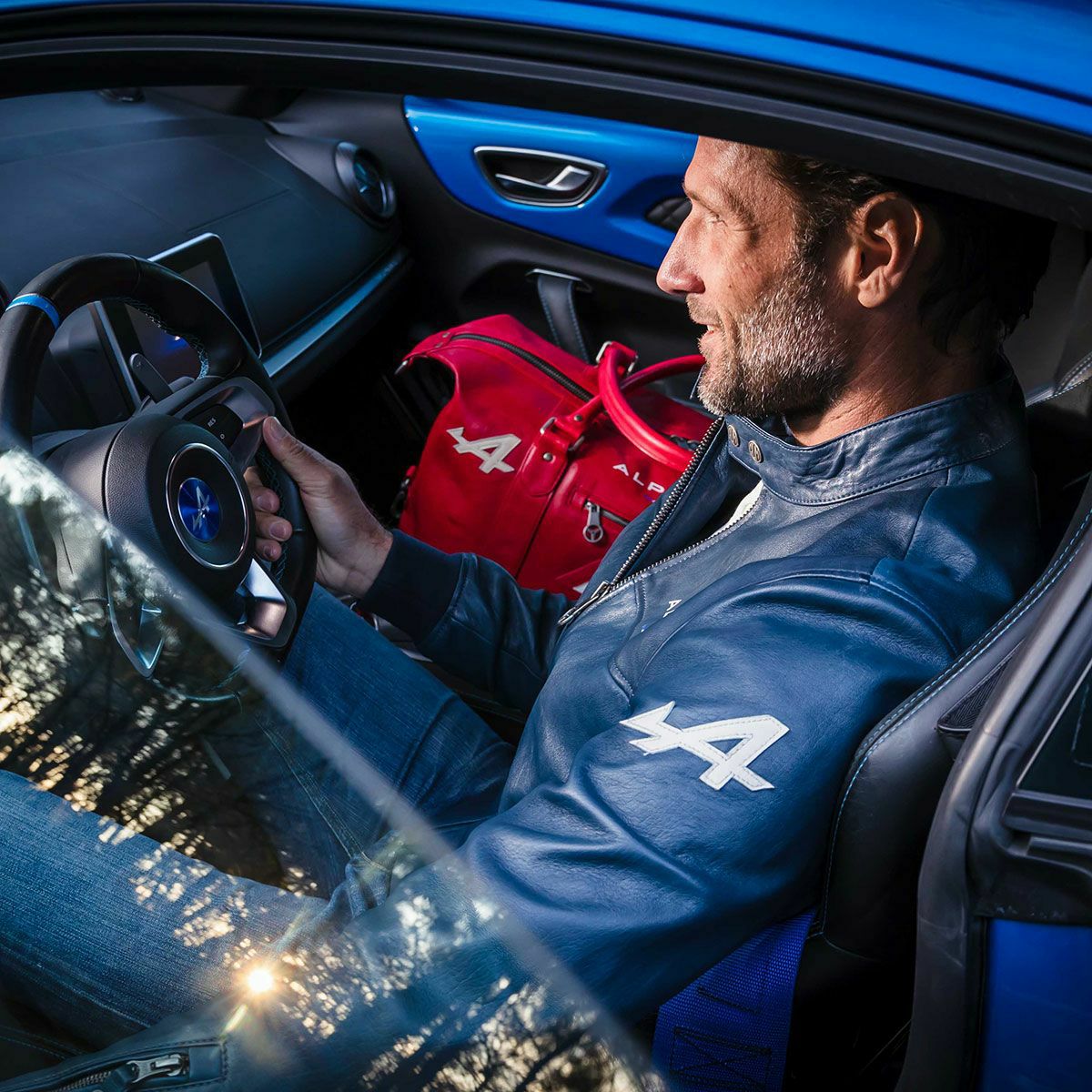 CLASSIC LEGEND MOTORS｜アルピーヌ JEAN レザージャケット｜アウター｜ロイヤルブルー