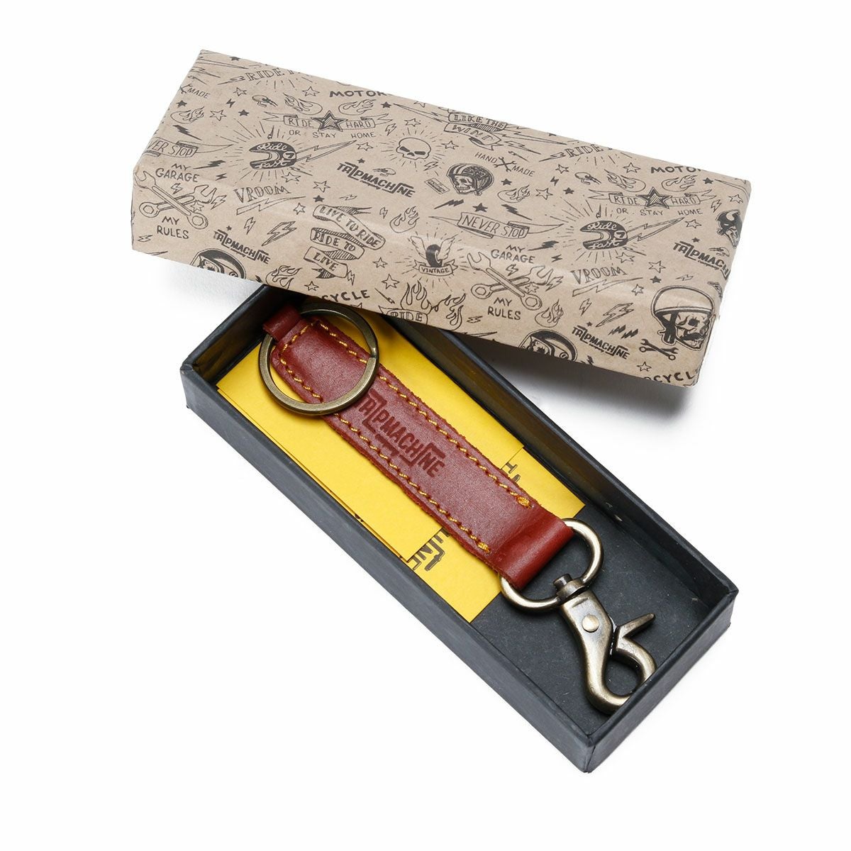 Trip Machine｜クラシック キーリング｜キーホルダー｜チェリーレッド