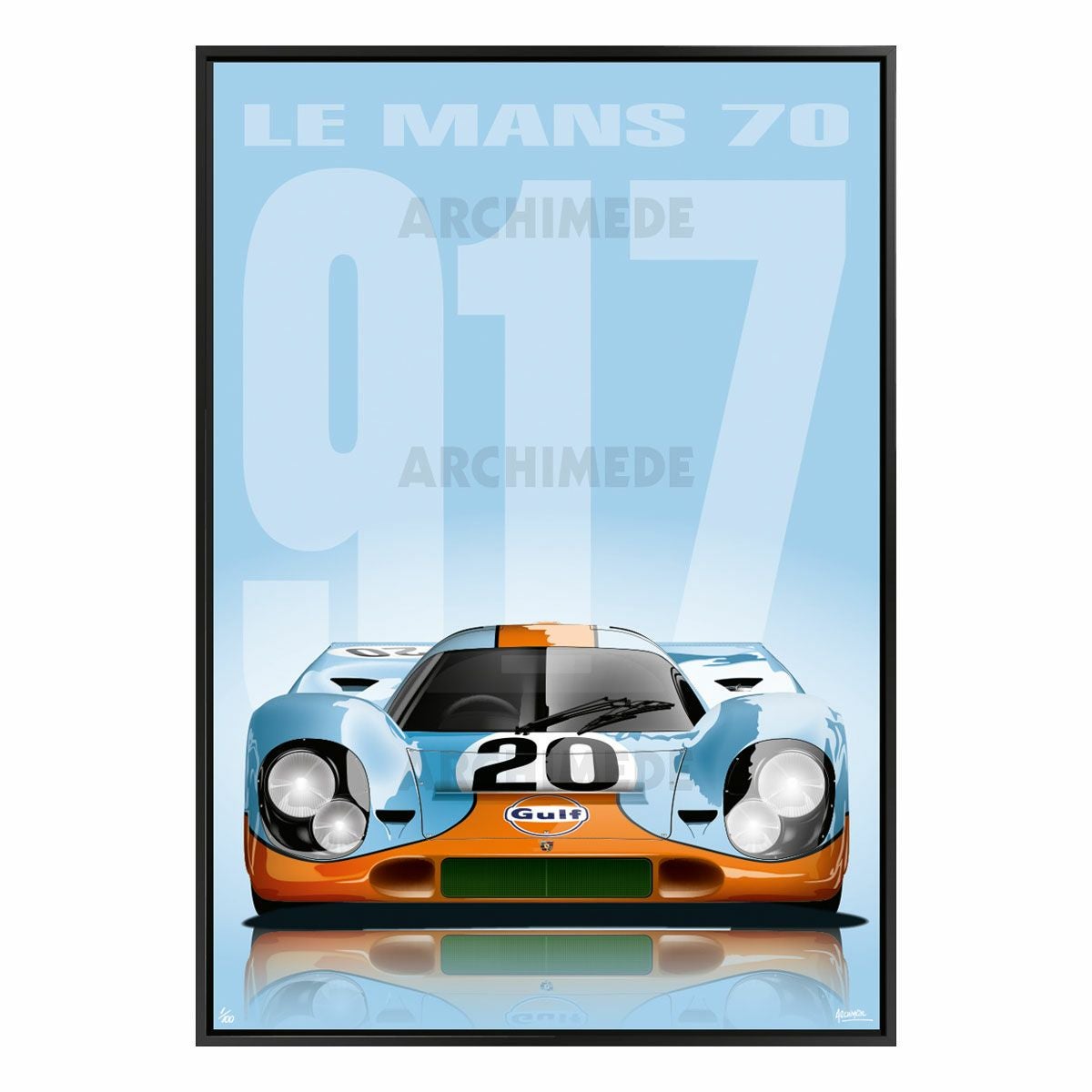 Le Mans 24h｜THE WINNERS 2 (100 × 70cm)｜ポスター｜L917GulfFace1970