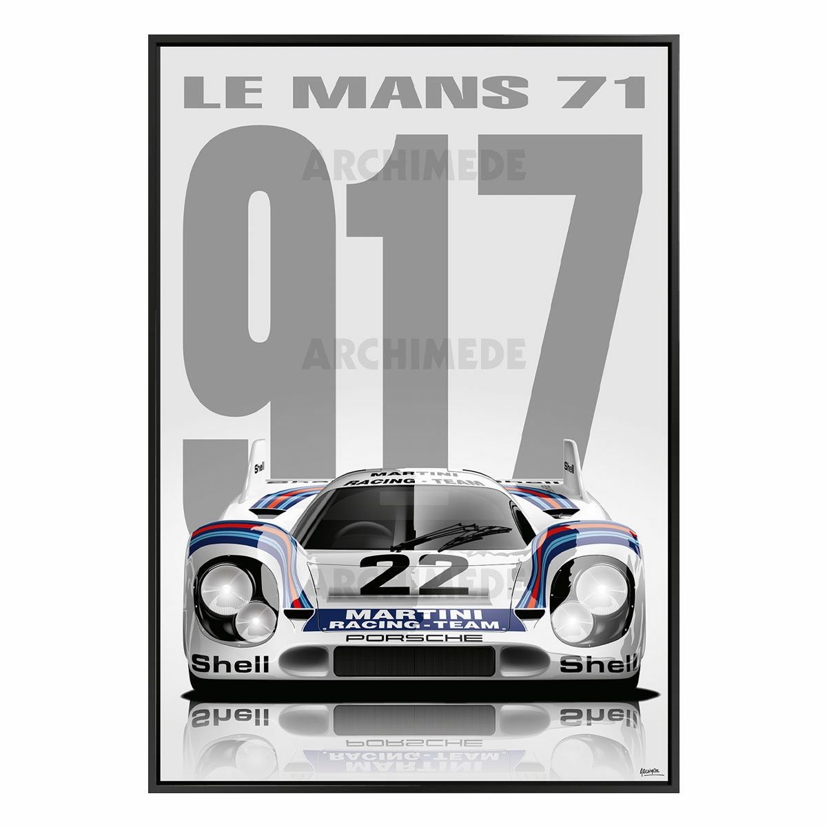 Le Mans 24h｜THE WINNERS 2 (100 × 70cm)｜ポスター｜L917MartiniFace1971