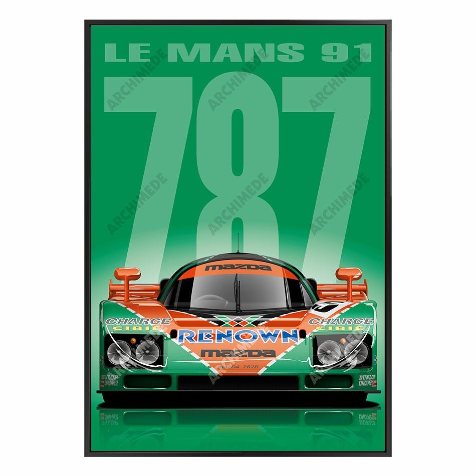Le Mans 24h｜THE WINNERS 2 (100 × 70cm)｜ポスター｜LMAZ787B1991-GREEN