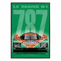 Le Mans 24h｜THE WINNERS 2 (100 × 70cm)｜ポスター｜LMAZ787B1991-GREEN