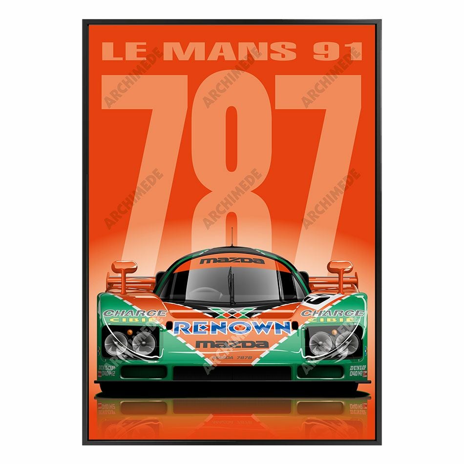 Le Mans 24h｜THE WINNERS 2 (100 × 70cm)｜ポスター｜LMAZ787B1991-ORANGE