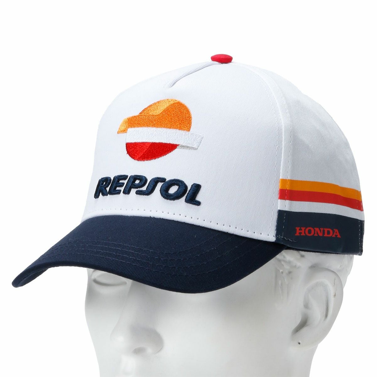 REPSOL HONDA｜レプソル ホンダ ベースボール キャップ｜帽子｜ホワイト｜着用