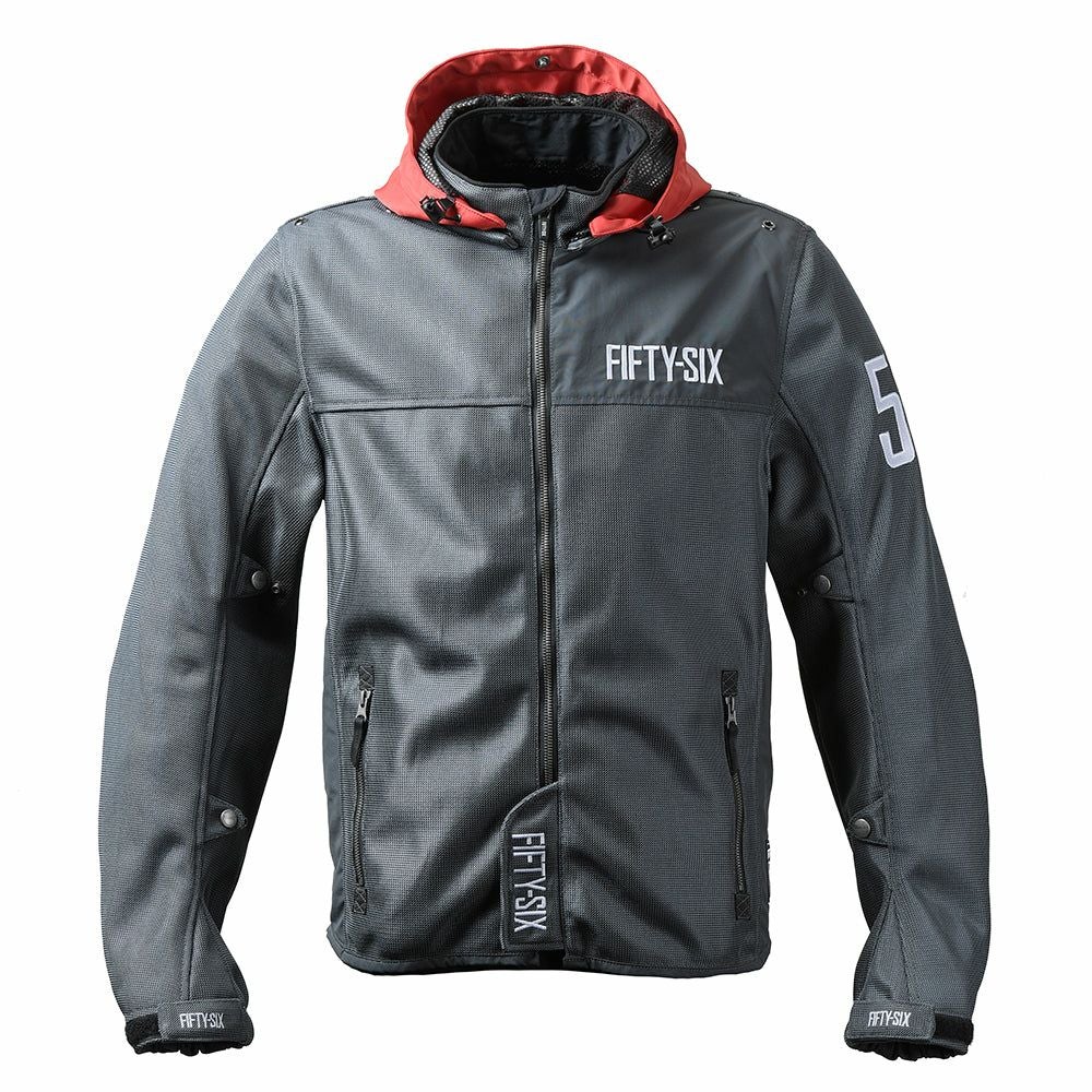 カラー フーディー メッシュ ジャケット