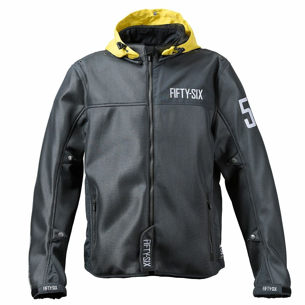 カラー フーディー メッシュ ジャケット