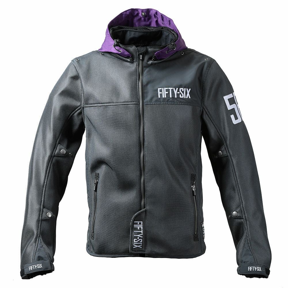 カラー フーディー メッシュ ジャケット