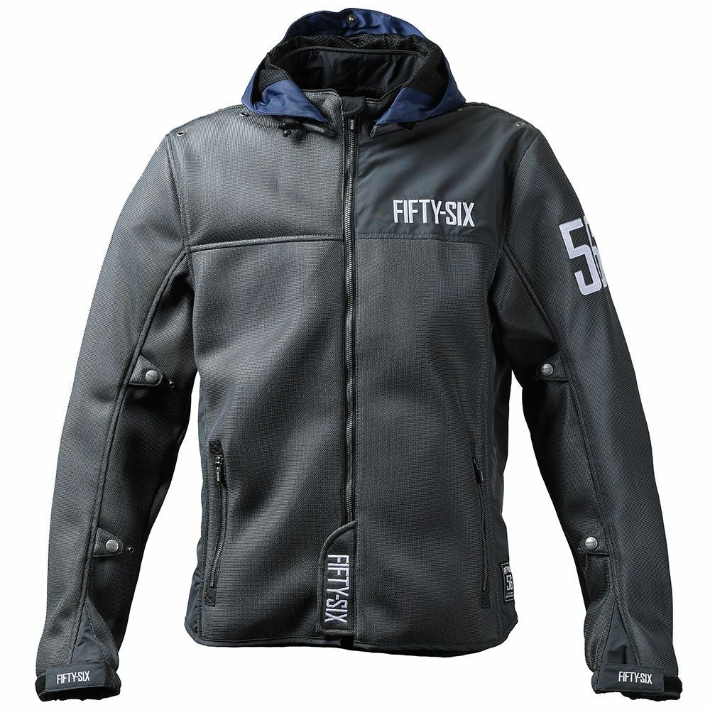 カラー フーディー メッシュ ジャケット