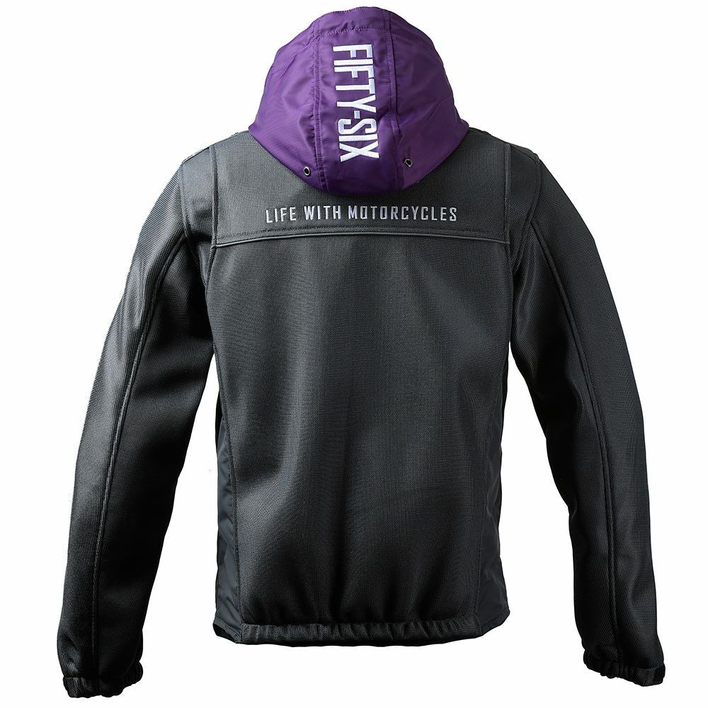 カラー フーディー メッシュ ジャケット