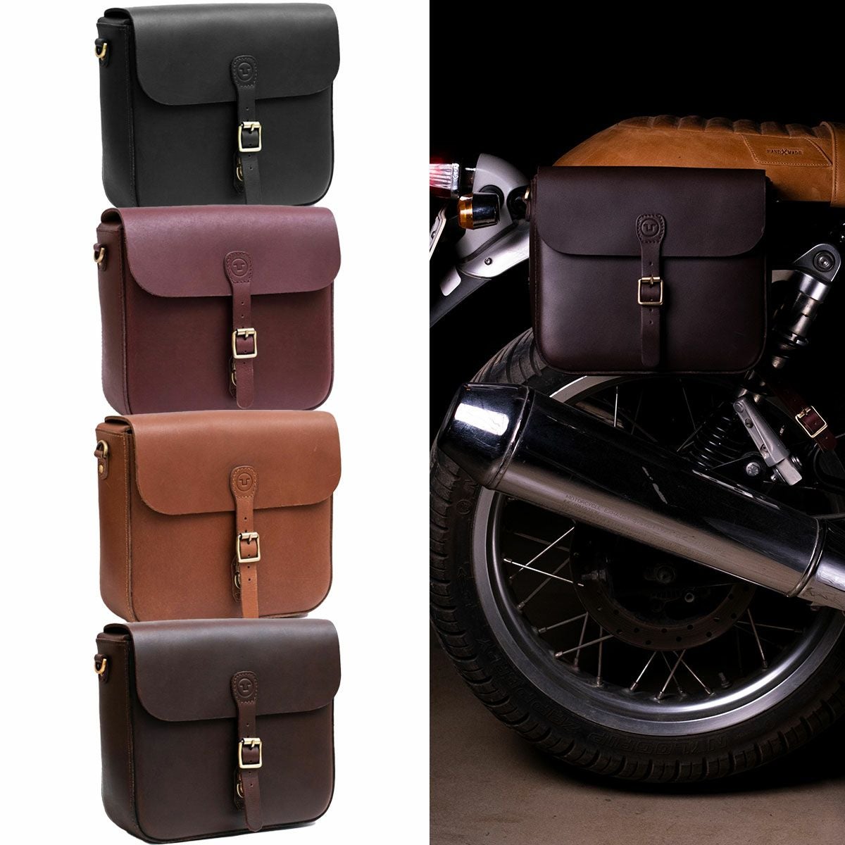 ①Motorimoda トリップマシン ミニ パニア バイク バッグ トリップマシン ショルダーバッグ ミニ パニア バイク バッグ Trip